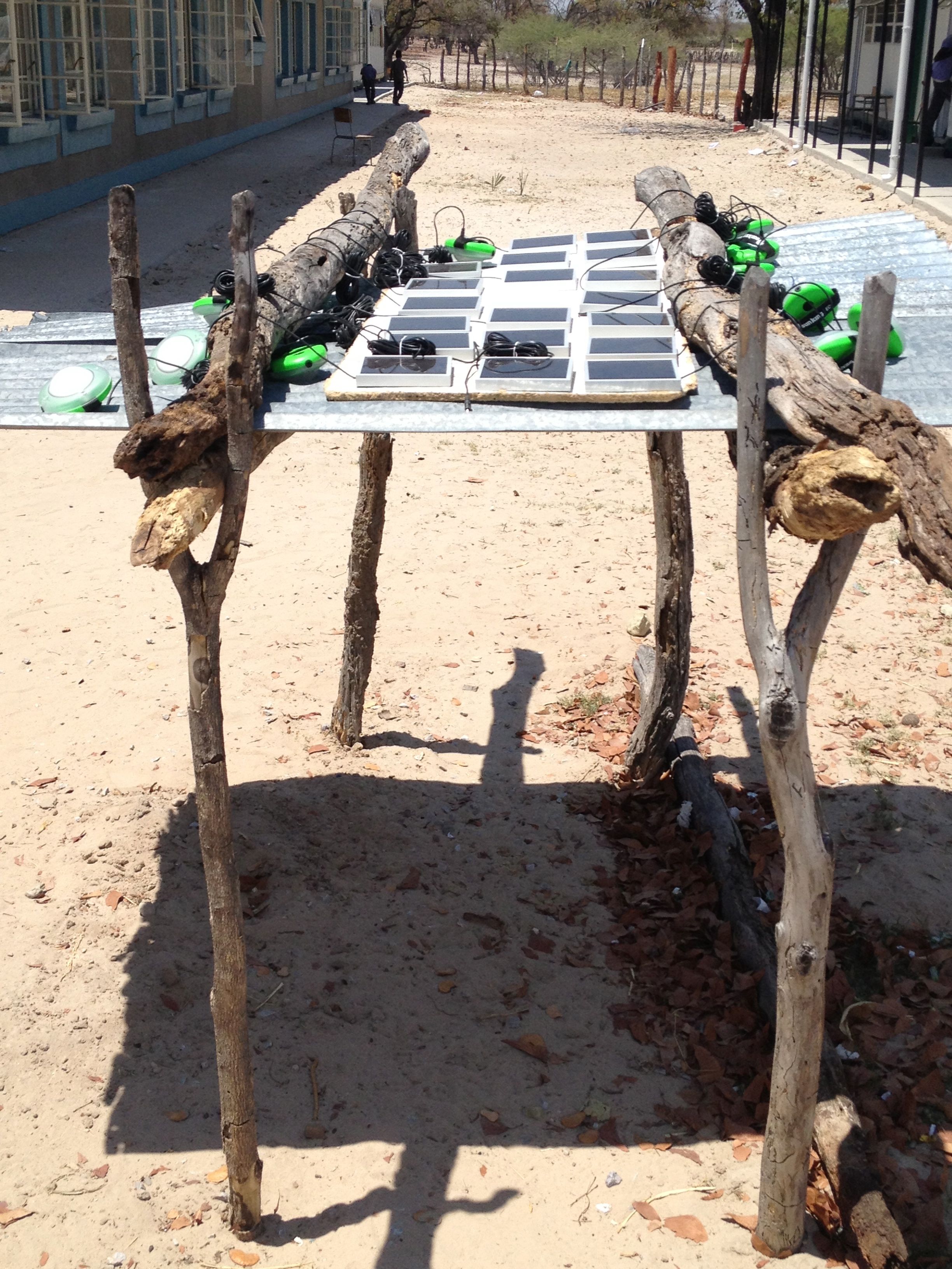 Solar Light Library in action in Namibia